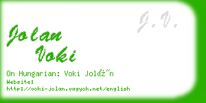 jolan voki business card